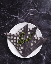 Sobremesa Gray Polka Dots Cotton Cloth Napkins, Linens