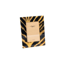 Caspari Go Wild Black and Gold Lacquer Picture Frame - 4 x 6