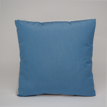 Sunbrella Multi Stripe Pillow in Air Blue/Flax