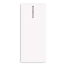 Black Ink Notepad Grey Buck Letter Initial All Letters Long
