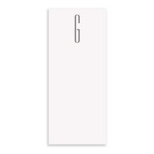 Black Ink Notepad Grey Buck Letter Initial All Letters Long