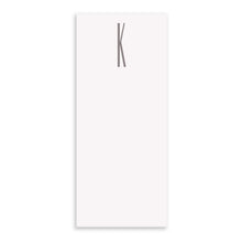 Black Ink Notepad Grey Buck Letter Initial All Letters Long