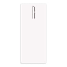 Black Ink Notepad Grey Buck Letter Initial All Letters Long