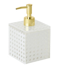 Kim Seybert Soap Dispenser Reed White or Natural
