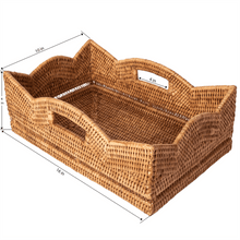 Artifacts Trading Company Scallop Collection Rectangle Basket