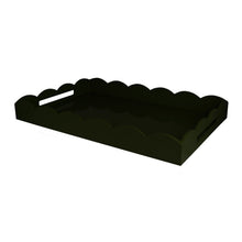 Addison Ross Large Lacquered Scallop Ottoman Tray  26" x 17"