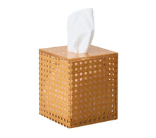 Kim Seybert Reed Tissue Box in Natural or White
