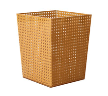 Kim Seybert Reed Waste Basket in Natural or White