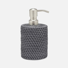 Pigeon and Poodle Soap Pump  Rattan white gray green
