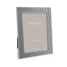 Addison Ross Dove Croc & Silver Frame 4” x 6”