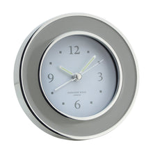 Addison Ross Silver Trim Silent Alarm Clock