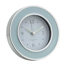 Addison Ross Silver Trim Silent Alarm Clock