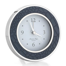 Addison Ross Silver Trim Silent Alarm Clock