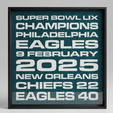 Custom Eagles Championship Art 24 x 24