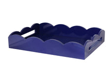 Addison Ross Large Lacquered Scallop Ottoman Tray  26" x 17"