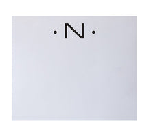 Black Ink Notepad Black Letter Initial Large
