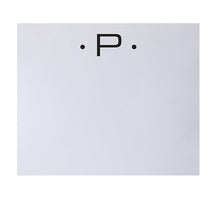 Black Ink Notepad Black Letter Initial Large
