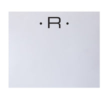 Black Ink Notepad Black Letter Initial Large