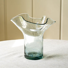 Half Past Seven Vase  Original Lettuce Leaf Vase  Clear