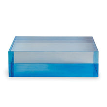 Port 68 Blue Lucite Square Stand