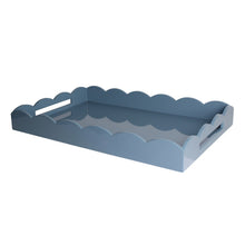 Addison Ross Large Lacquered Scallop Ottoman Tray  26" x 17"
