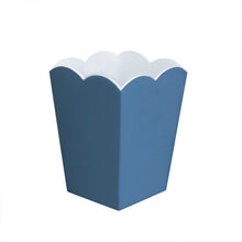 Addison Ross Scalloped Lacquer Trash Bin